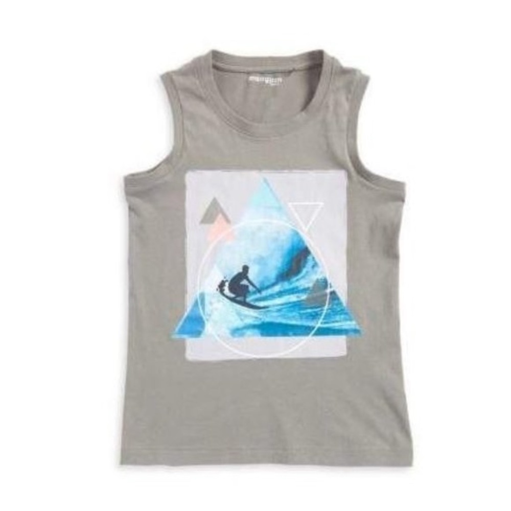 Manguun Boy's Graphic Cotton Tank Top